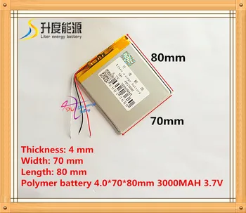 3 fire tableta baterie 3.7 V 3000mAH 407080 Polimer litiu-ion / Li-ion baterie pentru tableta pc baterie