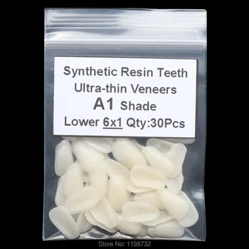 3 Pachete Dentare A1/A2/A3 Umbra Inferioară Anterioară Compozite Din Rășini Sintetice Dinți Ultrathin Fatetele Dentare Restaurative Albire