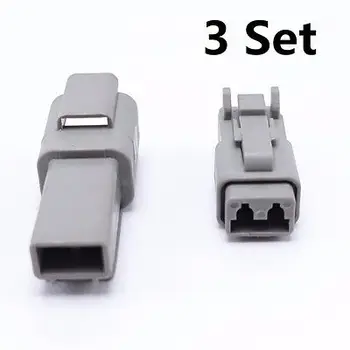 3 Seturi 1.6 Serie Deutsch DT 2-Pin Sigiliu Impermeabil Auto Conector Plug AWG Noi
