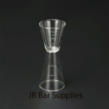 30/45ml Sculptate manual din Sticlă Jigger Bar Măsuri Pentru Cocktail Băutură Barman Instrument