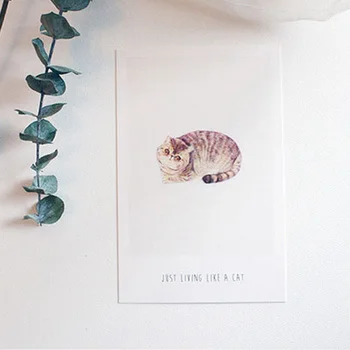 30 buc/lot de Desene animate pisica pisica Drăguț carte poștală peisaj felicitare felicitare de crăciun felicitare mesaj de carduri cadou