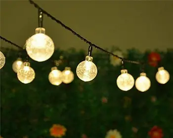 30 LED-uri Impermeabil Solare Șir Lumina pentru Xmas Nunta Garden Home Decor Partidul Energie Solara de Gradina Curte de Lumină Baterie Reîncărcabilă