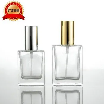 30ml 50ml Clar Sticla Spray Parfum Pătrat Atomizor Cosmetice Sticle Returnabile de Aur,Argint Capac