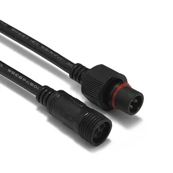 30pcs 3 Pini Conector rezistent la apa Cablu de Extensie Fire de Alimentare 2m 3m 0.5mm2 Pentru WS2812 WS2811 WS2812B LED Rigide Pixel Lumini de Banda