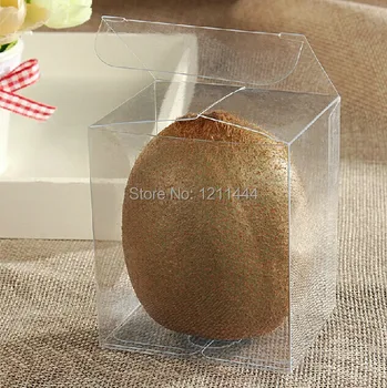 30Pcs 8*8*10 cm Dreptunghi Transparent pvc cutie de carton /pvc transparent cutie de ambalaj pentru fructe si bomboane