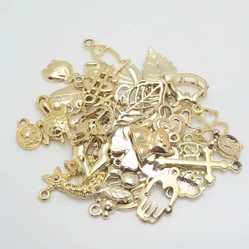 30pcs Amestecat UV aur 20-40 diferite accesorii de Aliaj pandantiv pentru bratara colier DIY Bijuterii din Metal de a Face js1489