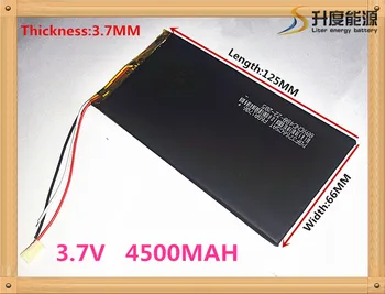3766125 3.7 v 4500mah baterie reîncărcabilă li-ion tablet pc acumulator 4200mah