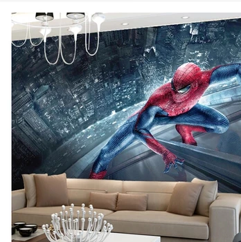 3D Abstract Tapet, picturi Murale de Perete Peisaj Spațiul Hârtiei pentru Copii Dormitor Copii Desene animate Papel Murală Dormitorio Spider Murală
