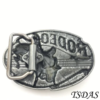 3D Cool Cowboy de RODEO Catarama 9.2*6.5 cm Oval Metalic Argintiu Cataramă Pentru 4cm Lățime Curea Blugi de Moda accesorii