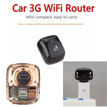 3G Mobile Hotspot Wifi Auto USB Modem de 7.2 Mbs Universale de Bandă largă Mini Wi-fi Routere Mifi Dongle cu Slot pentru Card SIM