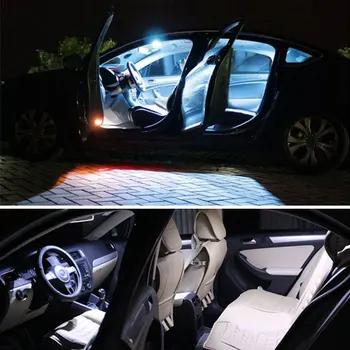 3pcs! LED-uri albe Auto Lectură Interior Panou de Lumină plafonieră Pentru KIA RIO K2 2006-2012/Hyundai Solaris Accent