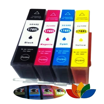 4 CP 178 HP178 Compatibil cartuș de cerneală Pentru HP Photosmart 7515 B109a B109n B110a Plus B209a B210a Deskjet 3070A 3520 printer