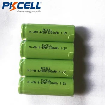 4 x PKCELL 4/5AA Ni-MH Battery 1.2 V NiMh 1300mAh Baterie Reîncărcabilă Pentru Lipire Flat Top