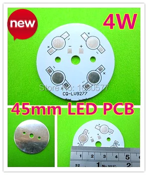 45mm 4w led pcb bord, de Mare Putere Led-uri de Aluminiu placă de bază, LV9277 Lampă placă pentru DIY o lampă cu LED-uri.