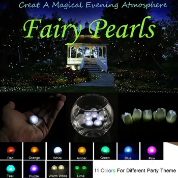 48Pcs/lot Colorate Lumini cu LED-uri Nunta Romantica Petrecere de Craciun Decoratiuni de Basm Perle Baloane cu Lumina perla de nunta lumini