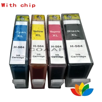 4buc compatibil cartuș de cerneală pentru HP 564 564XL pentru hp Photosmart 5510 5511 5512 5514 5515 5520 5522 5525 6510 6512 6515 6520