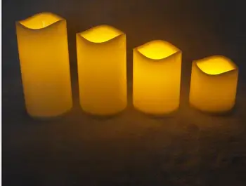 4buc LED Lumina Lumânării fără Fum fără flacără Electronic Flash mai Multe Culori aprind Lampa de Tag-Partidul Decor