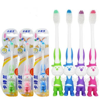 4buc/lot Periuta de dinti pentru Copii Fete Băieți Foioase Iepure Dinte de Animal de Formare Perie de Dinți pentru Copii de Curățare Super-Moale Copil Dispozitiv
