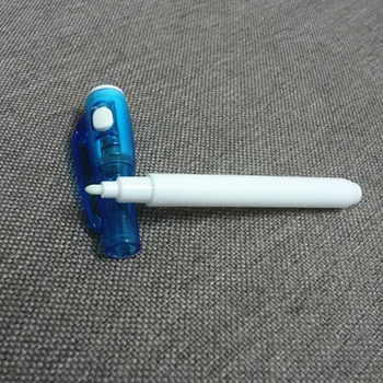 4buc/Lot UV Set de Pix cu Cerneala Invizibila Marker Pen Incolor Penna Lumina UV Marker Fluorescent Destacadores