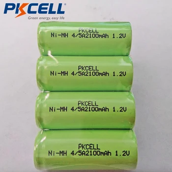 4buc PKCELL 1.2 V 4/5A 2100mAh NiMh Reîncărcabile Baterii Plate de Top Pentru Lipit