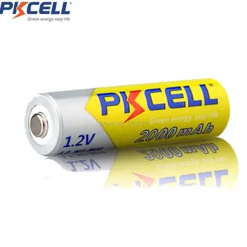 4buc PKCELL NI-MH 2000mAh 1.2 V AA Baterie Reîncărcabilă 2A Bateria Baterias