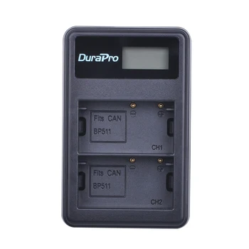 4pc 1800mAh BP-511, BP 511, BP-511A Li-ion Bateria + LCD USB Incarcator pentru Canon BP-511, BP-511A EOS 50D 40D 30D D30 D60 5D Baterie