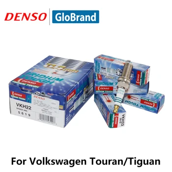 4pieces/set DENSO Mașină de bujie Pentru Volkswagen Touran Tiguan Volvo XC60 XC90 Subaru Legacy Iridiu, Platină VKH22