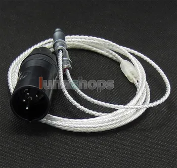 4pin XLR de sex Masculin PCOCC + Argint Placat cu Cablu pentru Sennheiser HD800 setul cu Cască Căști LN004732