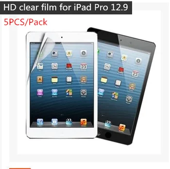 5 BUC/ Pachet de Bună calitate clear ecran protector pentru apple ipad pro 12.9 film protector guard ambalaj de carton si verifica on-line