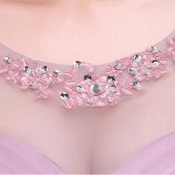 5 Culori Personalizate Ieftine Scurt Roz Chiffion Rochii De Domnisoare De Onoare 2018 Plus Dimensiune Cristal Alb Rochie Formale Vestidos De Novia