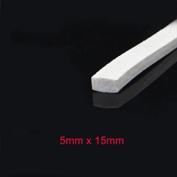5 mm x 15mm mare temperatur plat silicon spuma de cauciuc banda de etanșare