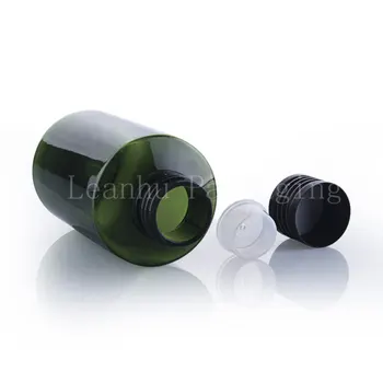 50 ml 100 ml 150 ml 200 ml verde gol cosmetice recipiente de plastic cu aluminiu negru capac cu filet, reîncărcabile sticla de apa ambalare