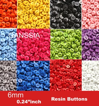 500pcs/lot 6mm dimensiuni Mici cusut buton accesorii de Cusut butoane din Plastic pentru îmbrăcăminte DIY scrapbooking butonul(SS-3000)