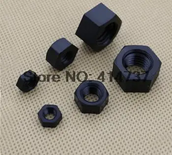 500Pcs/Lot M3 din plastic Negru Nailon Piuliță Hexagonală