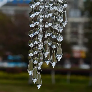 50cm Clar Acrilic Șirag de mărgele de Cristal Ghirlanda Candelabru Agățat de Diamant Strand Decor de Nunta Mariage Consumabile Partid