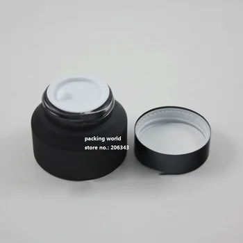 50G sticlă neagră crema borcan cu capac negru pentru ochi crema/ser/ceara de par/esența/crema/crema de noapte cosmetice de ambalare