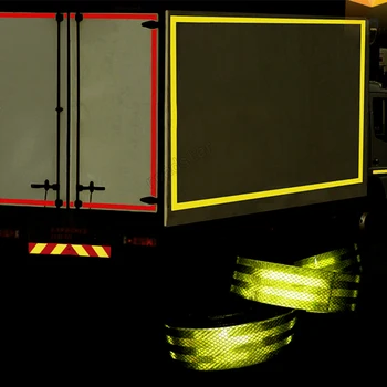 50mm X 50m benzi Reflectorizante Adezive, Autocolante, Decal Decor de Film de Siguranță pentru Copii Motocicleta Autocolante pe autobuz școlar