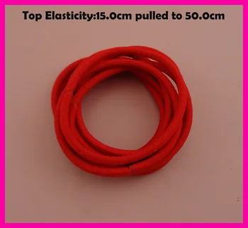 50PCS 3mm Sus Elasticitatea Red Hot Elastic Coada de cal Titularii de frânghie cu lipire conexiune fără sudură elastic legături de păr benzile de păr