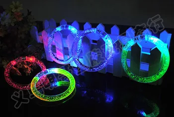 50pcs/lot Acrilice Bratara LED Bratara Stralucitoare Mână Brățară de Aniversare pentru Copii Festivalul de Petrecere Flash de Lumină Bratara Favoruri de Partid