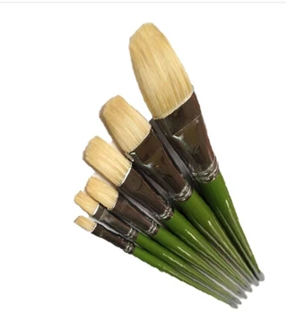 515# avansat de păr ulei pentru păr pictura set de perii verde tijă lungă guașă set de perie de artă 12buc/lot
