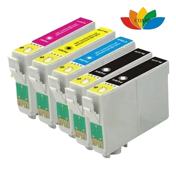 5pack Compatibil EPSON fox T1285 mai multe Cartușe de Cerneală pentru Epson Stylus SX125 SX130 SX230 SX235W SX420W SX425W Printer