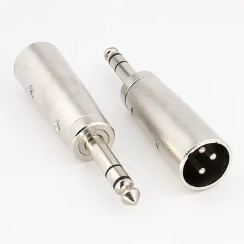 5pcs J3P Trei-core XLR de sex Masculin Adaptor Audio Conector de Cablu la 6,5 Dublu Canal Mufă Stereo de sex Masculin