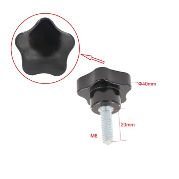 5pcs M8 x 20 mm Filet 40mm Diametrul Capului Star Knob Mânere de Transport Gratuit Înlocuire Șurub de Prindere pe Mânere Buton