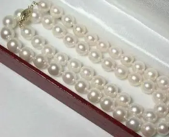 6-7mm Naturale Reale Alb Akoya Colier de Perle de Cultură de 18