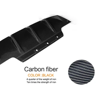 6 Serie de Fibră de Carbon, Bara Spate Difuzor de Buze pentru BMW F06 F12 F13 M6 2013-Auto Masina de Curse Stil Body kit Acoperire