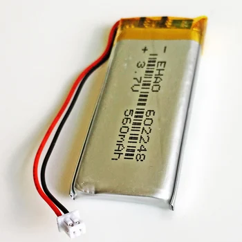 602248 JST 1.25 mm 2 pin 3.7 V 560mAh Litiu-Polimer LiPo baterie Reîncărcabilă li-ion Baterie Pentru Mp3, telefon mobil, GPS, PSP Vedio joc