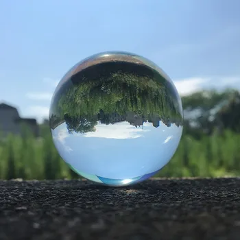 60mm glob de Cristal Clar K9 Sferă de Sticlă Decor Acasă Pentru Fotografie Alb Acrilic Minge - Manipulare Jonglerie +stand