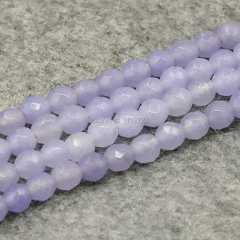 6mm Violet Ametist Accesorii Meserii Pierde Runda Margele Fatetate de produse Semi-Finite Pietre Bile Cadouri Bijuterii Femei 15inch