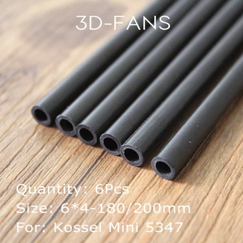 6pcs/lot Kossel Delta Kossel 6*4mm 18cm 20cm Fibra de Carbon Rod Paralel Brațul Potrivit pentru Mini 5.347 De Pentru Imprimantă 3D Accesorii