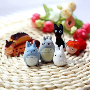6pcs/set Miyazaki Hayao Minunat Vecinul Meu Totoro Cat de Autobuz Ponyo KiKis Serviciu de Livrare de PVC Cifre Jucarii